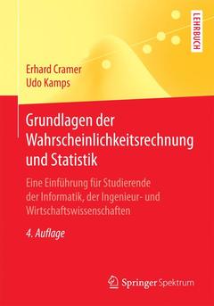 Couverture de l’ouvrage Grundlagen der Wahrscheinlichkeitsrechnung und Statistik