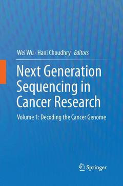 Couverture de l’ouvrage Next Generation Sequencing in Cancer Research