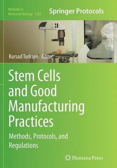 Couverture de l’ouvrage Stem Cells and Good Manufacturing Practices