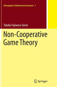 Cover of the book Non-Cooperative Game Theory