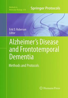 Couverture de l’ouvrage Alzheimer's Disease and Frontotemporal Dementia