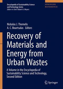 Couverture de l’ouvrage Recovery of Materials and Energy from Urban Wastes