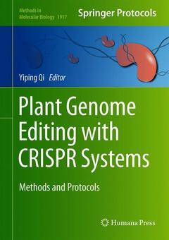 Cover of the book  Plant Genome Editing with CRISPR Systems