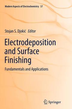 Couverture de l’ouvrage Electrodeposition and Surface Finishing