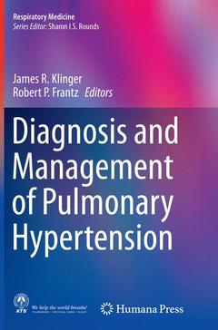 Couverture de l’ouvrage Diagnosis and Management of Pulmonary Hypertension