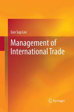 Couverture de l’ouvrage Management of International Trade
