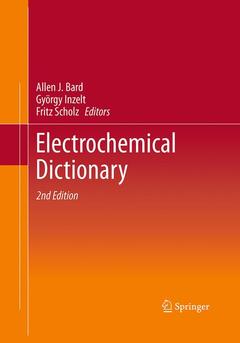 Couverture de l’ouvrage Electrochemical Dictionary