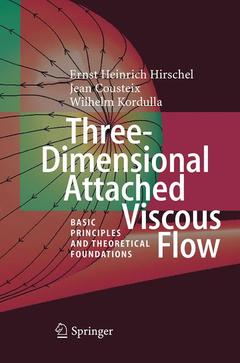 Couverture de l’ouvrage Three-Dimensional Attached Viscous Flow