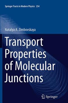 Cover of the book Transport Properties of Molecular Junctions