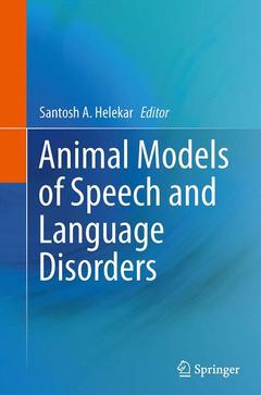 Couverture de l’ouvrage Animal Models of Speech and Language Disorders