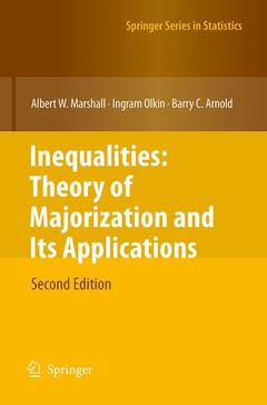 Couverture de l’ouvrage Inequalities: Theory of Majorization and Its Applications