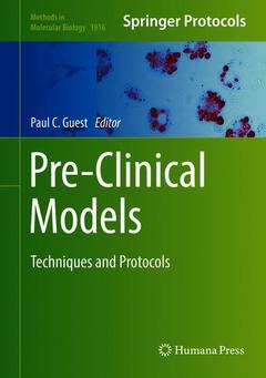 Couverture de l’ouvrage Pre-Clinical Models