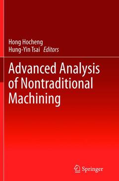 Couverture de l’ouvrage Advanced Analysis of Nontraditional Machining