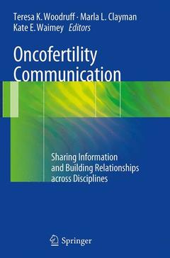 Couverture de l’ouvrage Oncofertility Communication