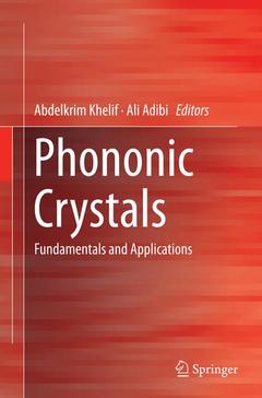 Couverture de l’ouvrage Phononic Crystals