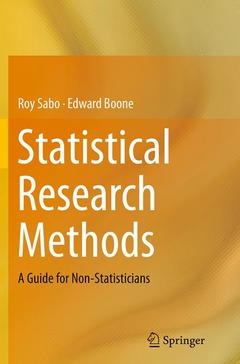Couverture de l’ouvrage Statistical Research Methods