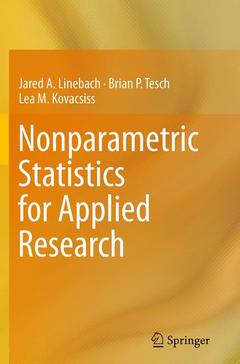 Couverture de l’ouvrage Nonparametric Statistics for Applied Research