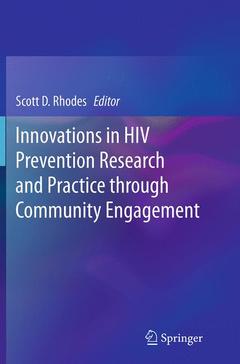 Couverture de l’ouvrage Innovations in HIV Prevention Research and Practice through Community Engagement