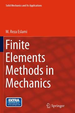 Couverture de l’ouvrage Finite Elements Methods in Mechanics