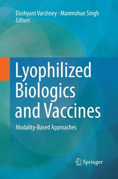 Couverture de l’ouvrage Lyophilized Biologics and Vaccines