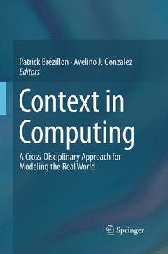 Cover of the book Context in Computing