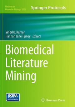 Couverture de l’ouvrage Biomedical Literature Mining