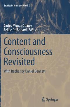 Couverture de l’ouvrage Content and Consciousness Revisited