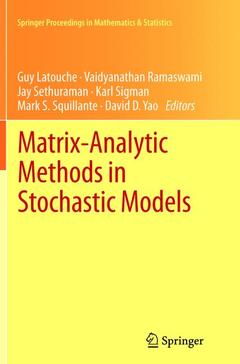 Couverture de l’ouvrage Matrix-Analytic Methods in Stochastic Models
