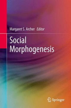 Couverture de l’ouvrage Social Morphogenesis