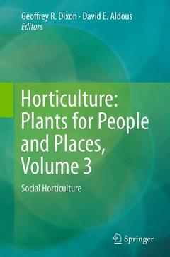 Couverture de l’ouvrage Horticulture: Plants for People and Places, Volume 3