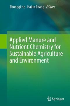 Couverture de l’ouvrage Applied Manure and Nutrient Chemistry for Sustainable Agriculture and Environment