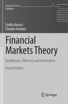 Couverture de l’ouvrage Financial Markets Theory