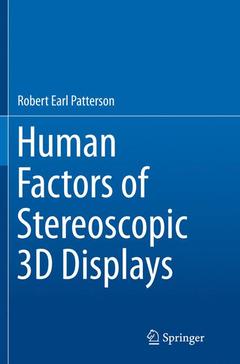 Couverture de l’ouvrage Human Factors of Stereoscopic 3D Displays