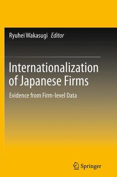 Couverture de l’ouvrage Internationalization of Japanese Firms