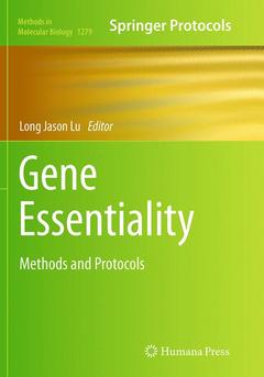 Couverture de l’ouvrage Gene Essentiality