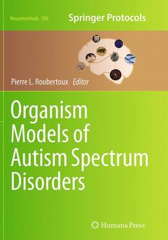 Cover of the book Organism Models of Autism Spectrum Disorders
