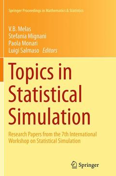 Couverture de l’ouvrage Topics in Statistical Simulation