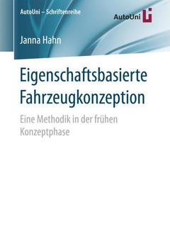 Couverture de l’ouvrage Eigenschaftsbasierte Fahrzeugkonzeption