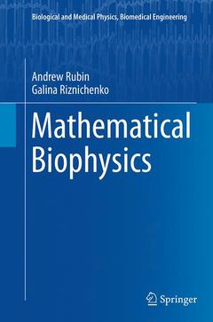 Couverture de l’ouvrage Mathematical Biophysics