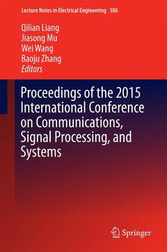 Couverture de l’ouvrage Proceedings of the 2015 International Conference on Communications, Signal Processing, and Systems