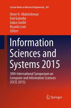 Couverture de l’ouvrage Information Sciences and Systems 2015
