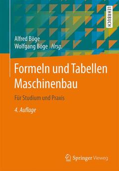 Couverture de l’ouvrage Formeln und Tabellen Maschinenbau
