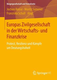 Couverture de l’ouvrage Europas Zivilgesellschaft in der Wirtschafts- und Finanzkrise