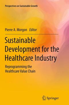 Couverture de l’ouvrage Sustainable Development for the Healthcare Industry