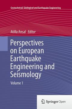 Couverture de l’ouvrage Perspectives on European Earthquake Engineering and Seismology