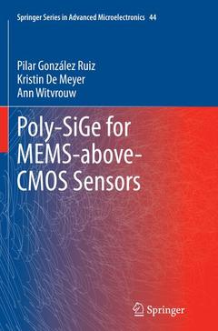 Couverture de l’ouvrage Poly-SiGe for MEMS-above-CMOS Sensors