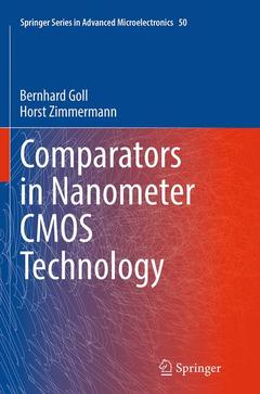 Couverture de l’ouvrage Comparators in Nanometer CMOS Technology