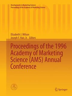 Couverture de l’ouvrage Proceedings of the 1996 Academy of Marketing Science (AMS) Annual Conference