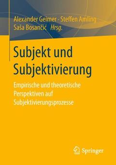 Cover of the book Subjekt und Subjektivierung