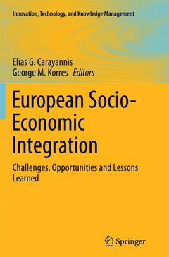 Couverture de l’ouvrage European Socio-Economic Integration